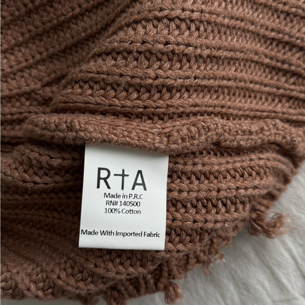 RtA Brown Ribbed Sweater - Picture 2 of 6